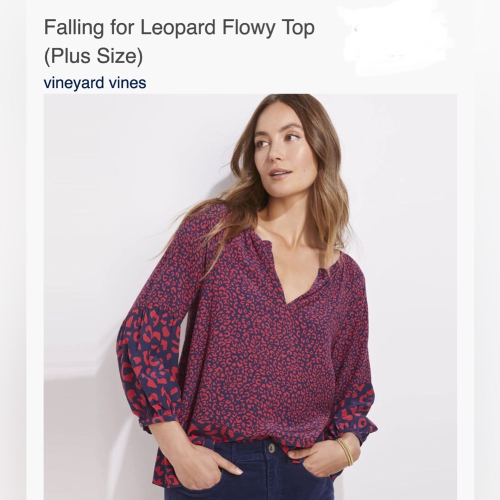 Vineyard Vines Womens Woven Top Size 3X